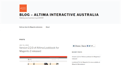 Desktop Screenshot of blog.altima.net.au