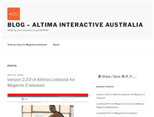 Tablet Screenshot of blog.altima.net.au